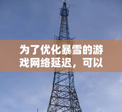 为了优化暴雪的游戏网络延迟,可以从以下几个关键方面入手 为了优化暴雪的游戏网络延迟,可以从以下几个关键方面入手