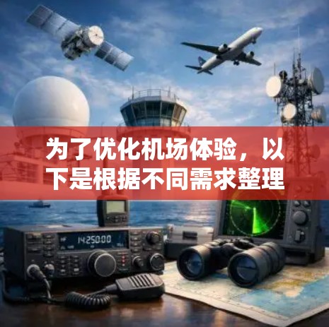 为了优化机场体验,以下是根据不同需求整理的机场工具推荐 为了优化机场体验,以下是根据不同需求整理的机场工具推荐