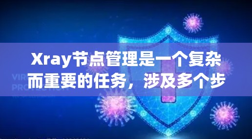 Xray节点管理是一个复杂而重要的任务,涉及多个步骤和考虑因素。以下是对Xray节点管理的系统化总结,帮助您全面掌握这一过程 Xray节点管理是一个复杂而重要的任务,涉及多个步骤和考虑因素。以下是对Xray节点管理的系统化总结,帮助您全面掌握这一过程