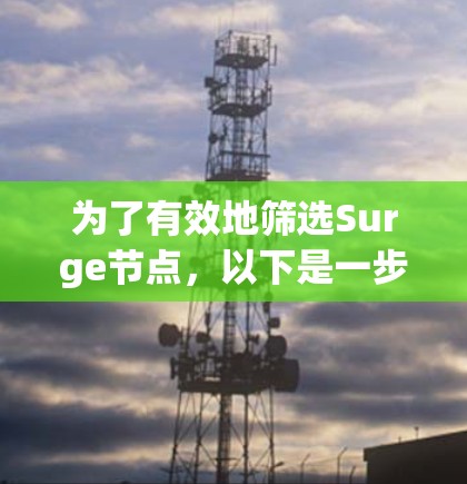 为了有效地筛选Surge节点,以下是一步步的解决方案 为了有效地筛选Surge节点,以下是一步步的解决方案