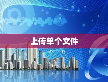 上传单个文件 上传单个文件