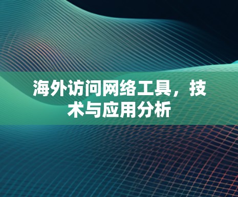 海外访问网络工具,技术与应用分析 海外访问网络工具,技术与应用分析