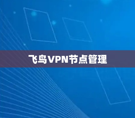 飞鸟VPN节点管理 飞鸟VPN节点管理