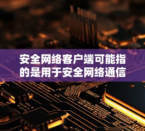 安全网络客户端可能指的是用于安全网络通信的客户端程序,常见的包括 安全网络客户端可能指的是用于安全网络通信的客户端程序,常见的包括